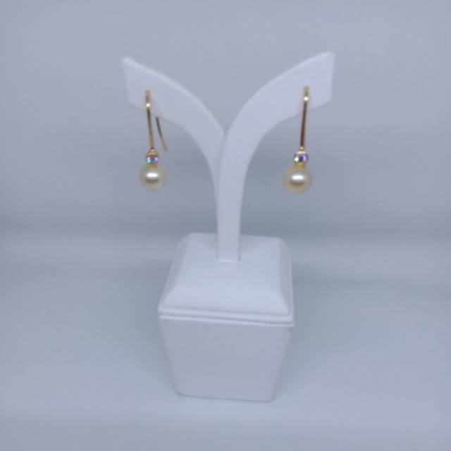 Anting mutiara air laut asli