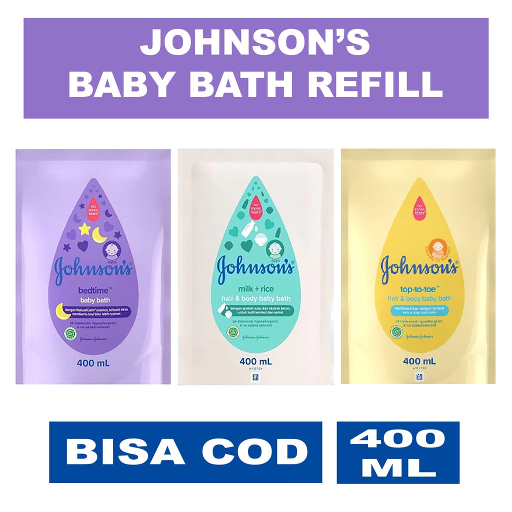 COD Johnsons Baby Bath Refill Botol Pump Sabun Cair Bayi