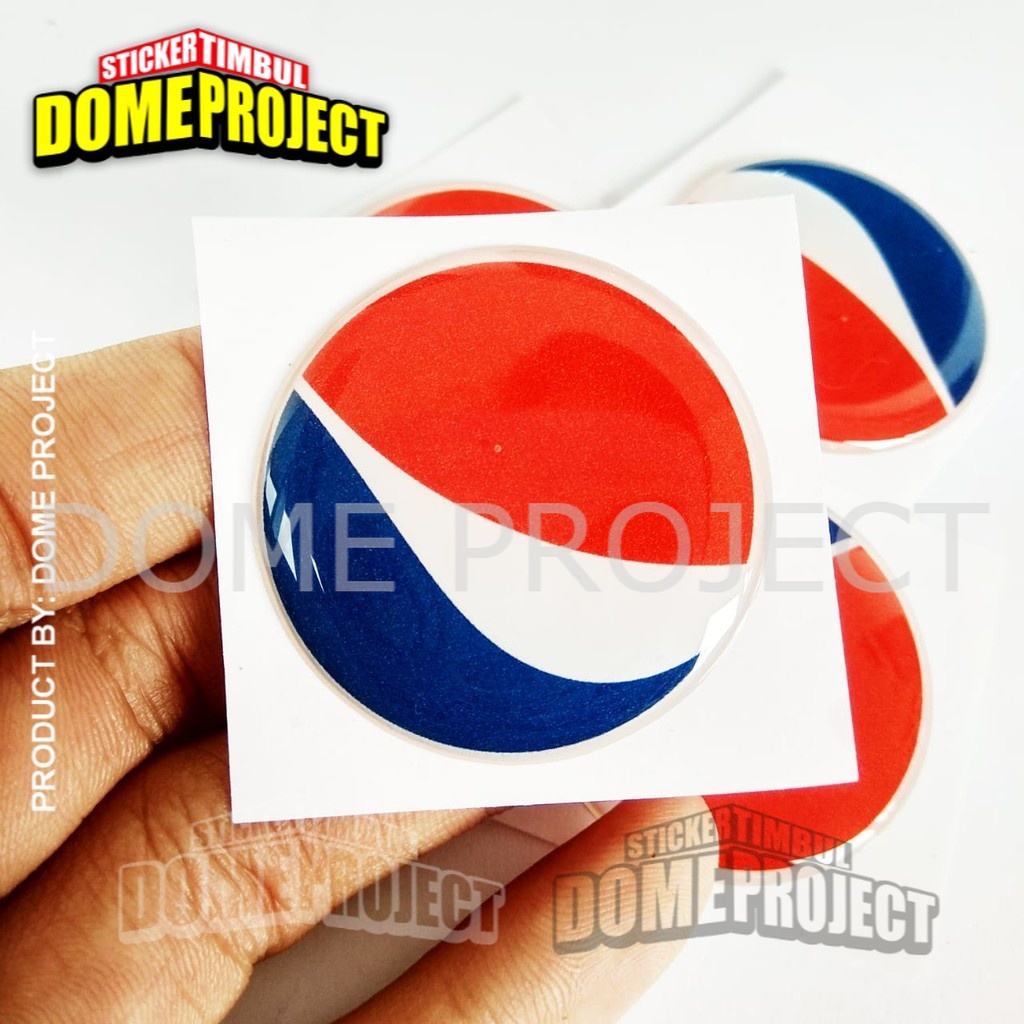 STIKER MOTOR EMBLEM PEPSI STIKER MOBIL/MOTOR RESIN TIMBUL LENTUR