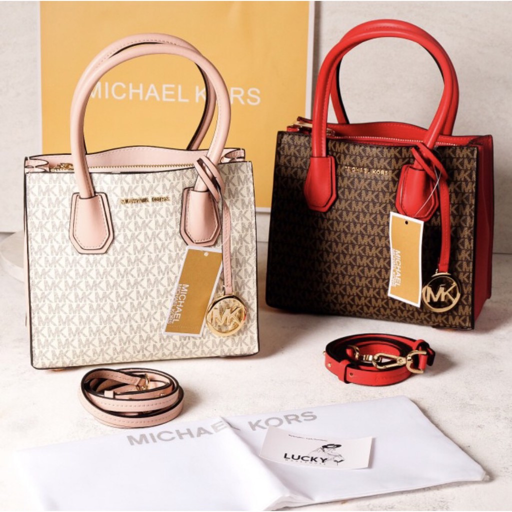 Michael Kors Mercer In Brown Red - ORIGINAL 100%