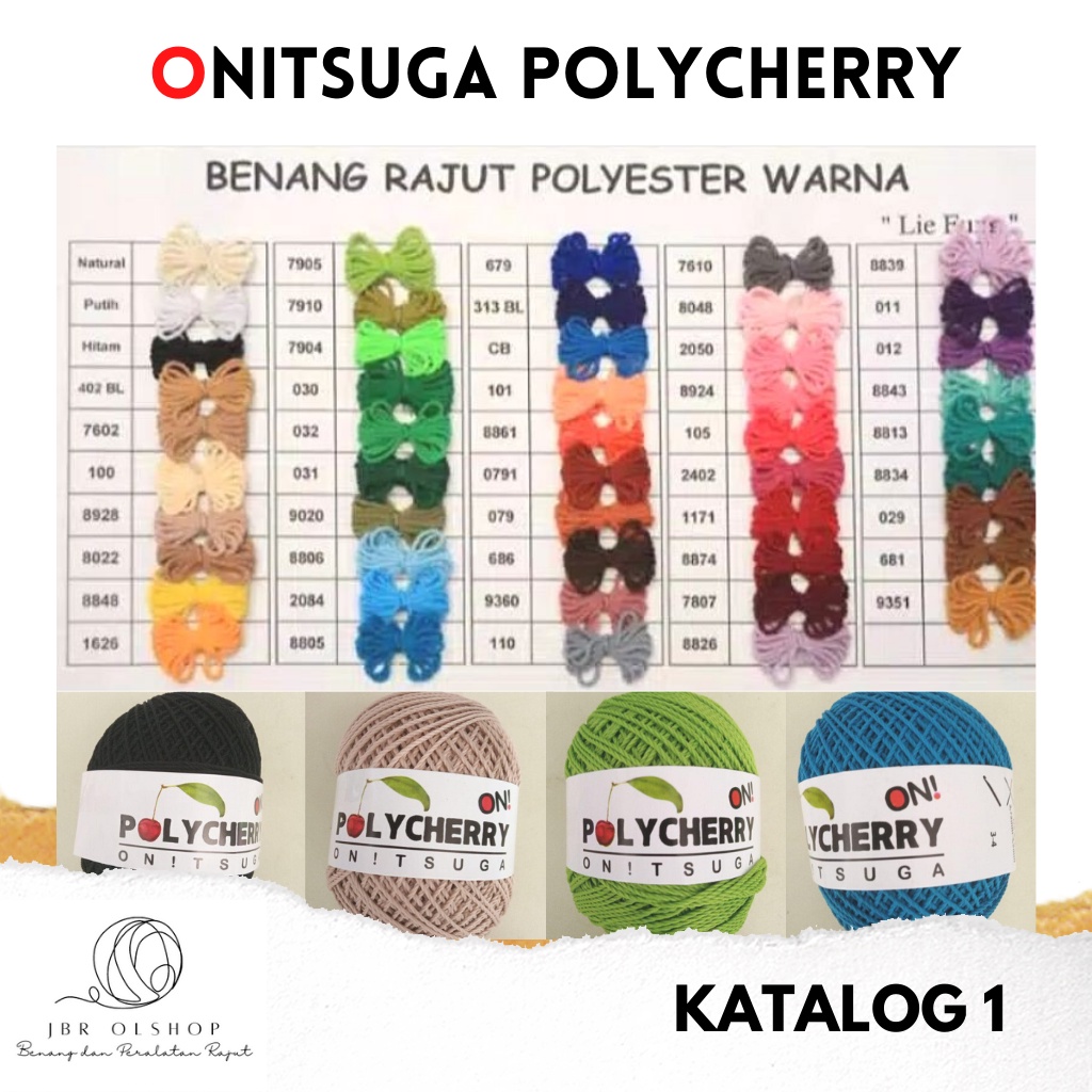 Benang Rajut Onitsuga Polycherry Katalog I