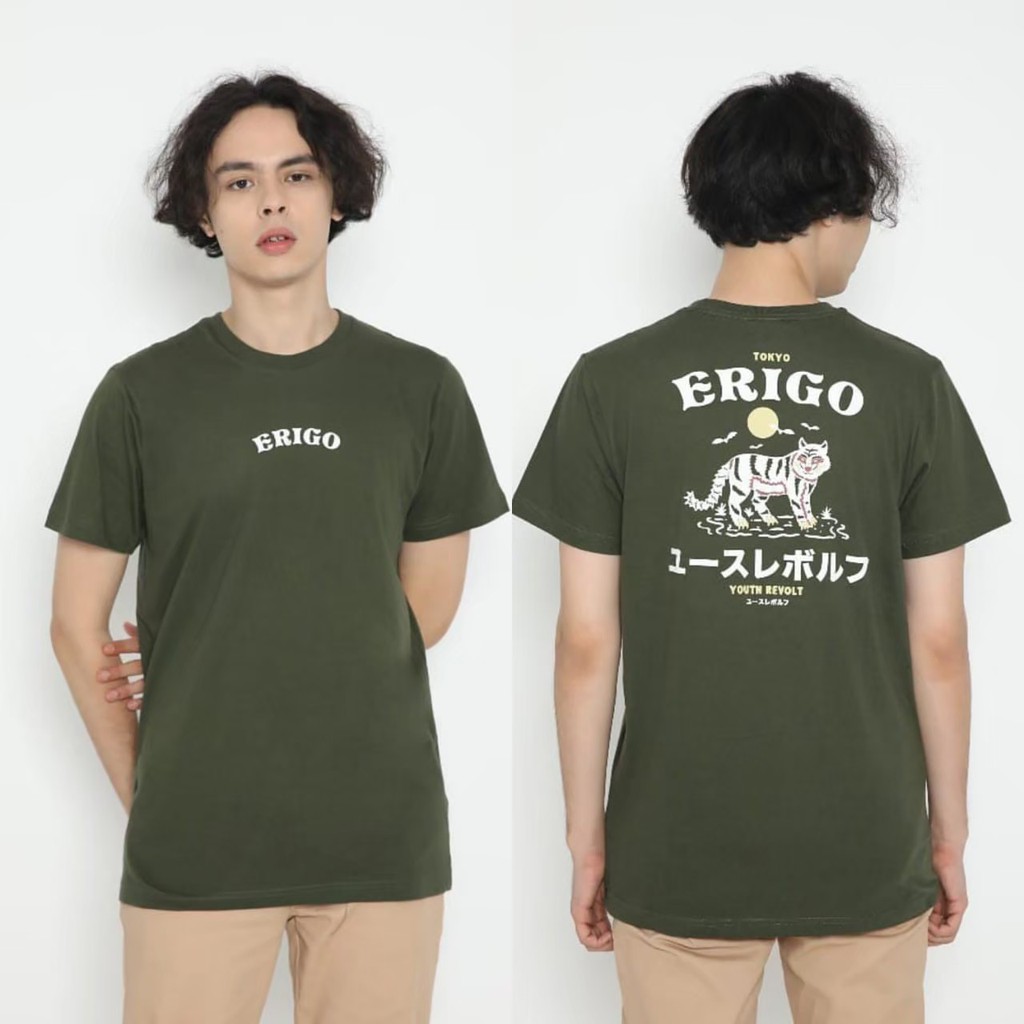 Erigo T-Shirt / Baju Kaos Erigo Green Army