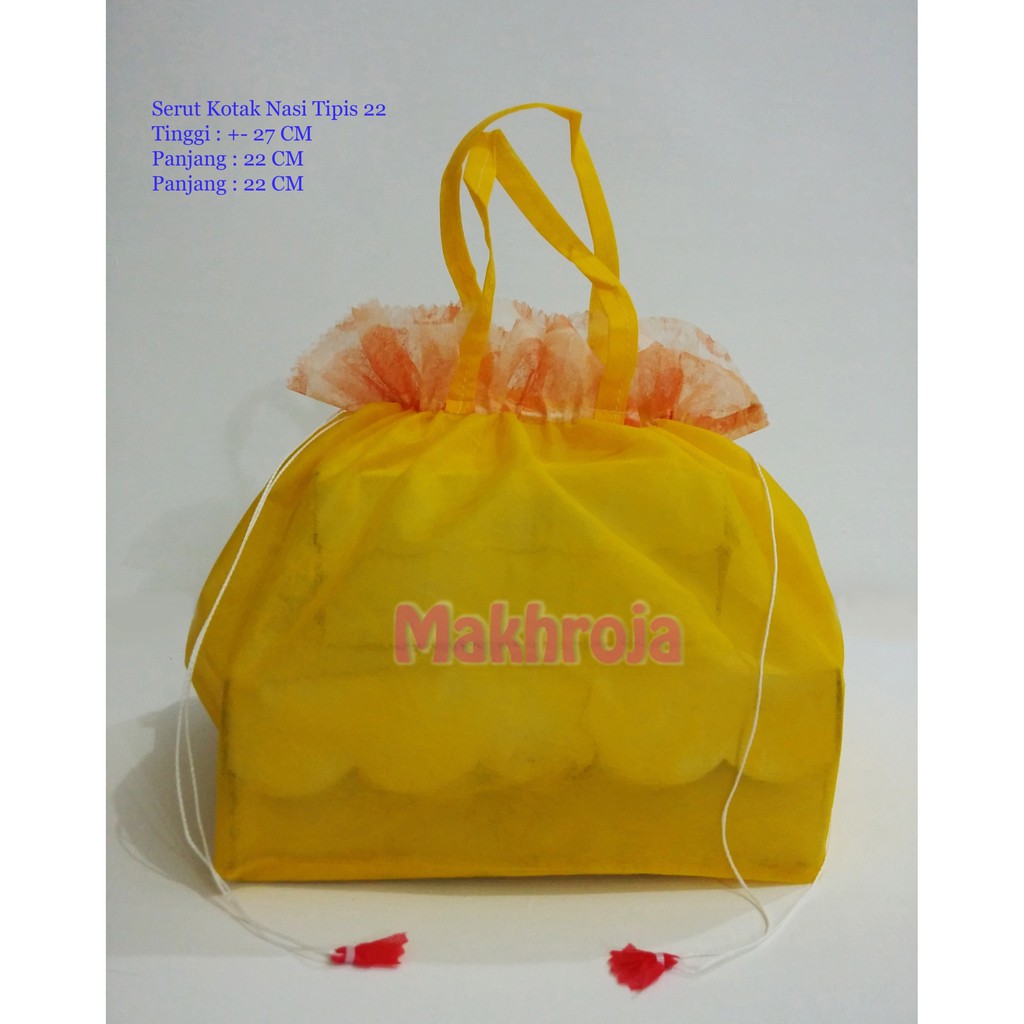 

Tas Hajatan Goodie Bag Spunbond Serut Tipis Polos 22