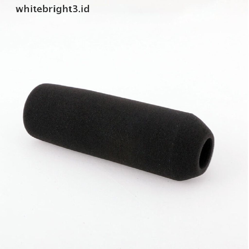 (whitebright3.id) Cover Pelindung Mikrofon Shotgun 12cm Bahan Busa Spons