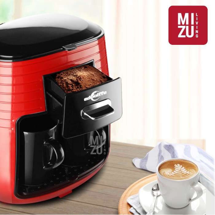 EDOOLFFE MD-235 Mesin Kopi Elektrik Drip Coffee Maker with Ceramic Cups-1