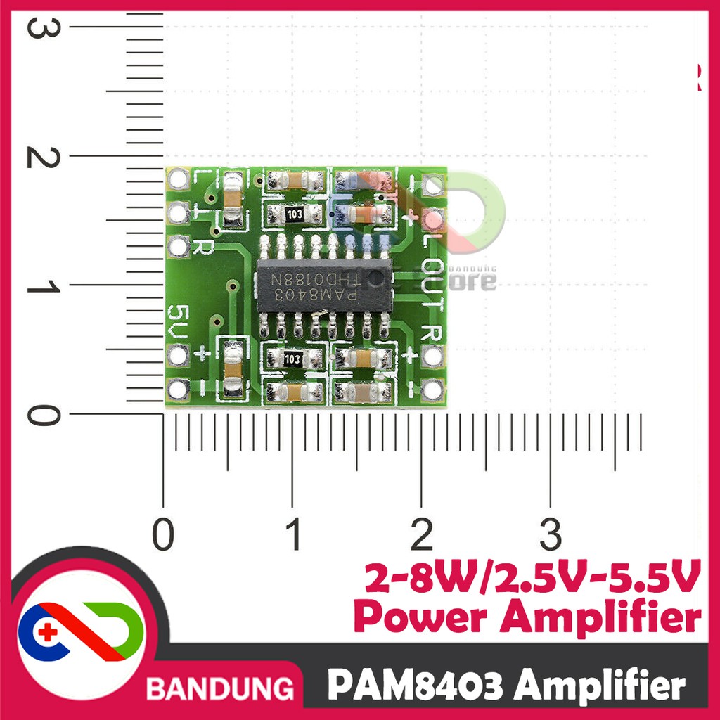 MODULE MINI POWER AMPLIFIER PAM8403 MINI 2-8W SPEAKER 2.5V-5.5V CLASS D