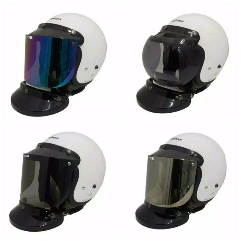 Helm Bogo Cargloss Retro Original Putih