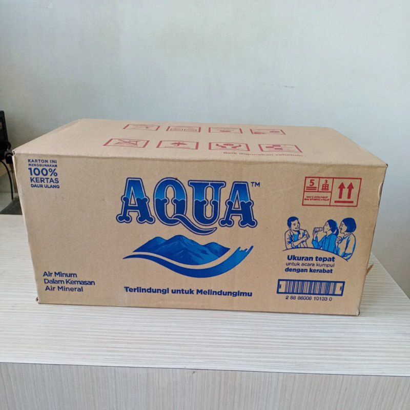 Jual Aqua 330 Ml 330ml Dus Karton Air Minum Aqua 330ml 1karton Isi 24botol Shopee Indonesia 6720