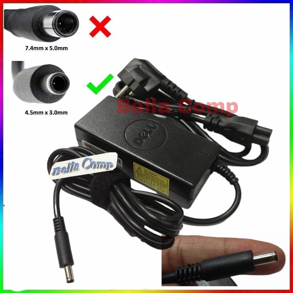 Adaptor Charger Dell Inspiron 15 3551 i3551 3552 3555 3558 3565 3567 5551 5552 5555 i5555 5558 5559 5565 5567 5568 5578 7558 i7558 7568 7569 757915-5000 15-5552 15-5559 15-5565 19.5 2.31A ORIGINAL