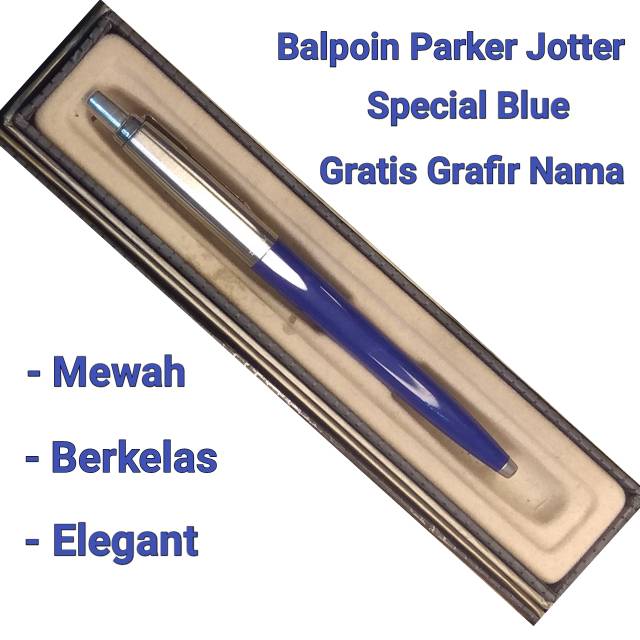 

Bolpoin Parker Jotter Special Blue Gratis Grafir Nama