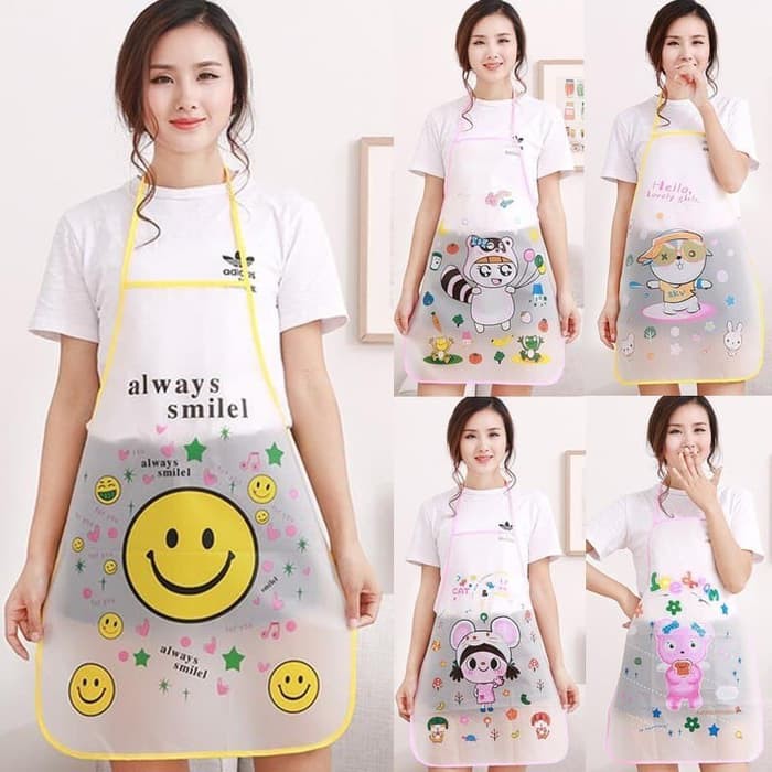 CELEMEK DAPUR Apron Dapur Celemek Plastik Celemek Masak Celemek Karakter Grosir Celemek Anti Minyak