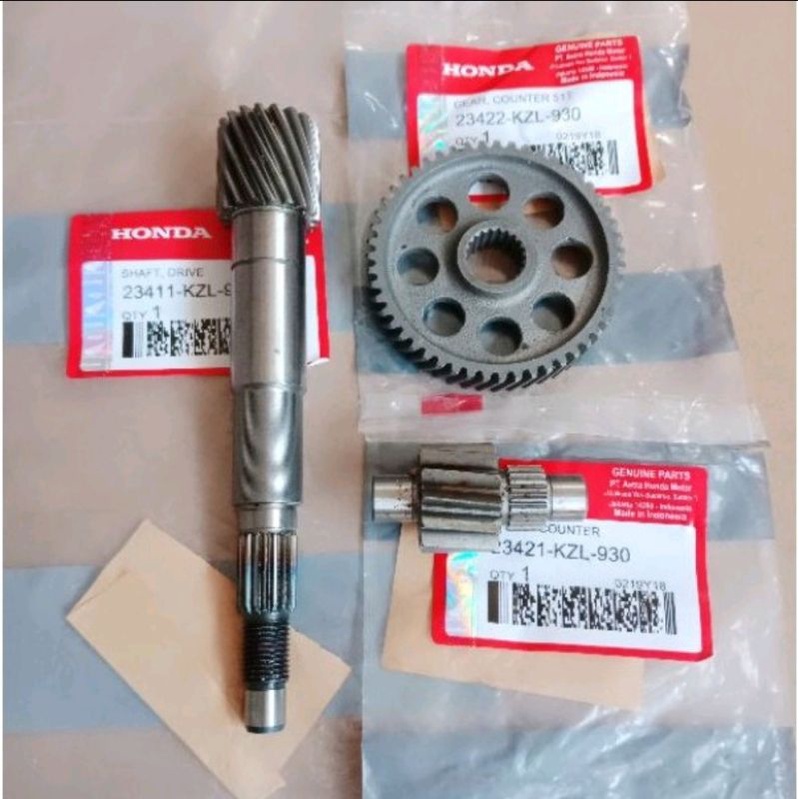 Gear gigi rasio Ratio Transmisi Beat Fi-Scoopy Fi vario 110 Fi (KZl) Original