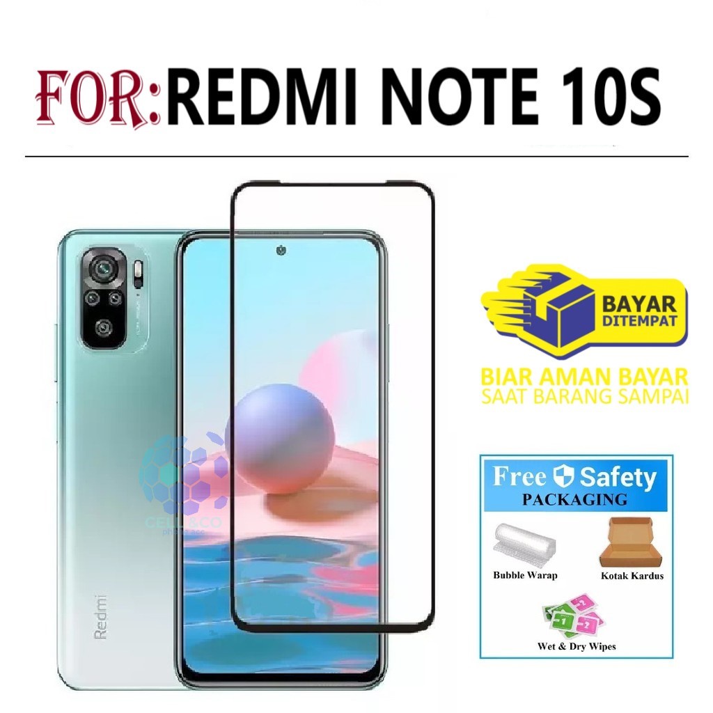 Tempered Glass REDMI NOTE 10S Full HD Anti Gores Premium Screen Protector Pelindung Layar Kaca XIAOMI REDMI NOTE 10S