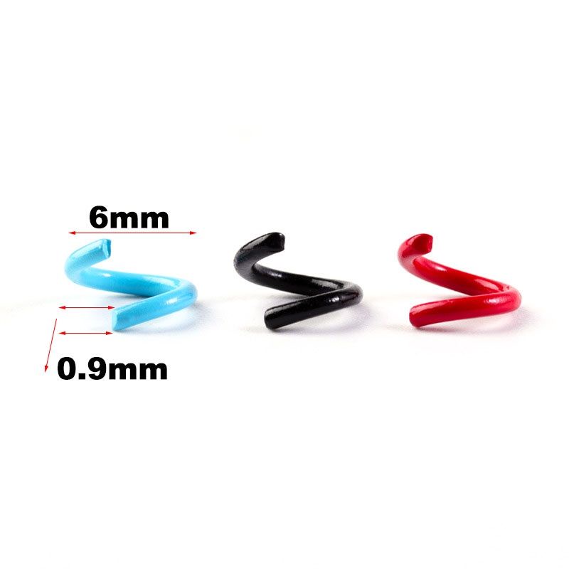 (100pcs) Jump Ring 0 Tebal Terbuka Pengait Konektor Bandul Mix Warna 6mm