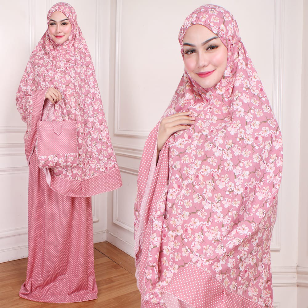 mukena dewasa bunga free tas sakura mukena cantik termurah ...