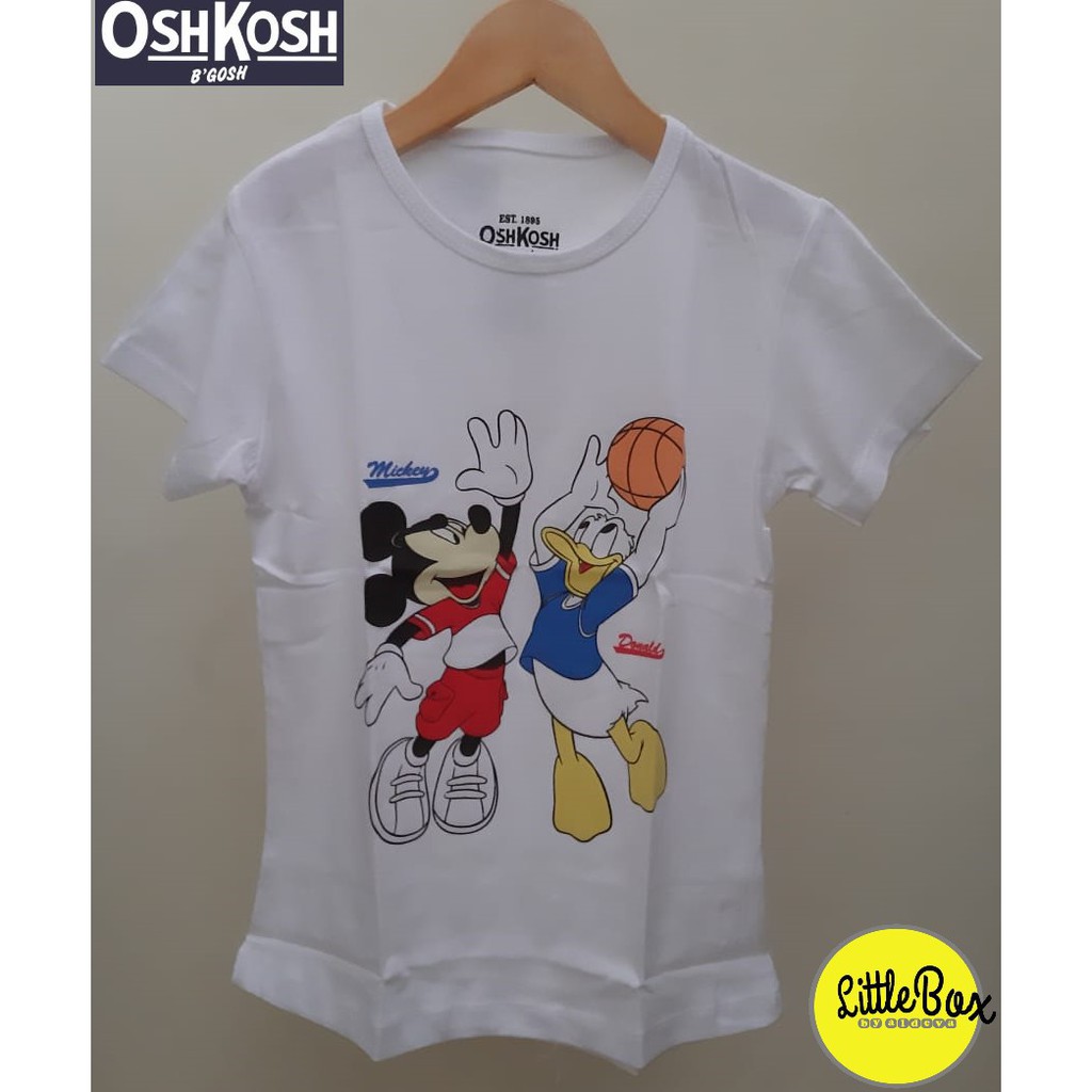 Kaos Anak Perempuan Oshkosh Mickey Mouse Putih