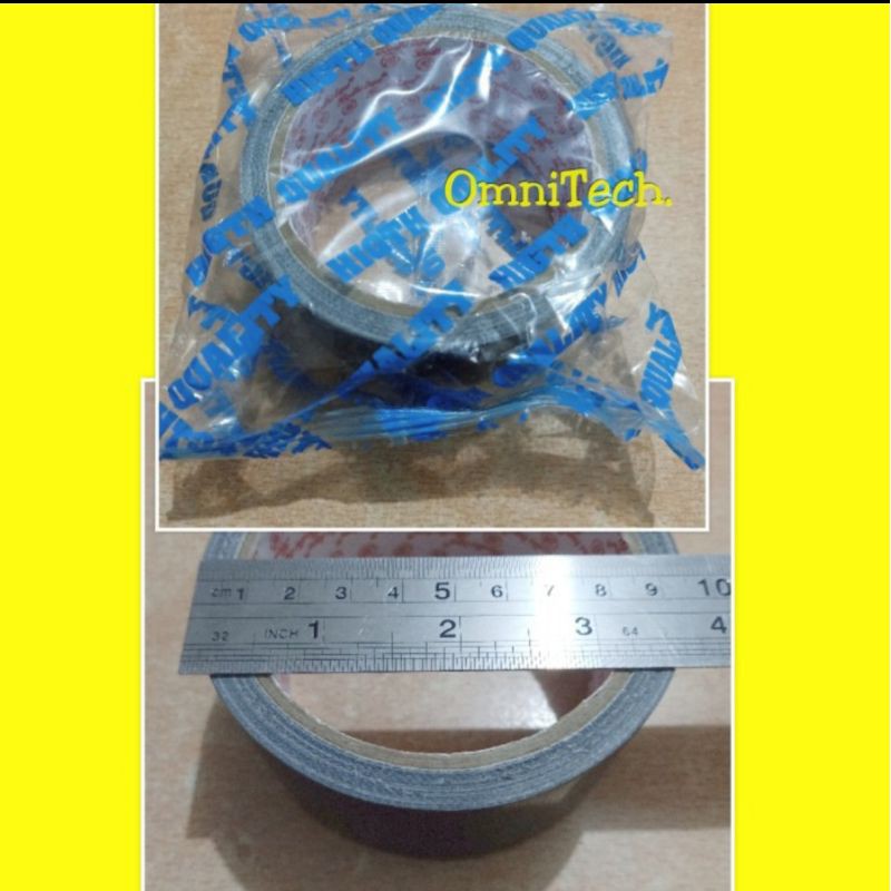

Isolasi Plakban Lakban Kain Hitam Cloth Tape Besar 2" Inci Black Lebar 5 cm