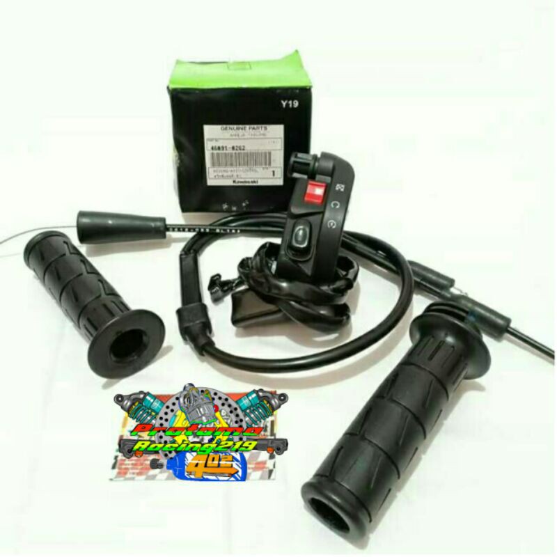 SAKLAR HOLDER KANAN NINJA KSR SET ORIGINAL KAWASAKI