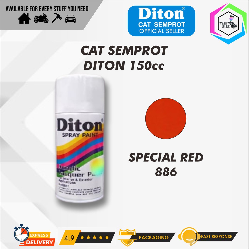 Diton Cat Semprot/Pylox/Motor/Helm/Gundam 150cc - 886 Special Red