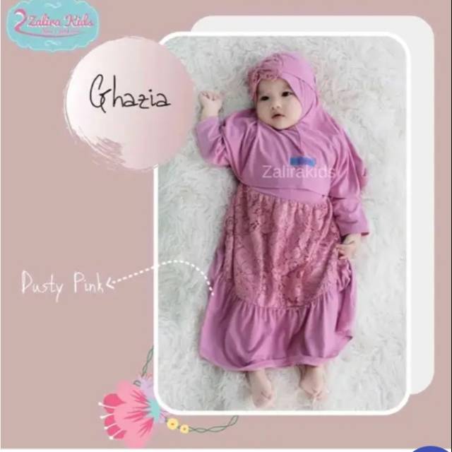 Gamis baby Ghazia by Zalira kids original