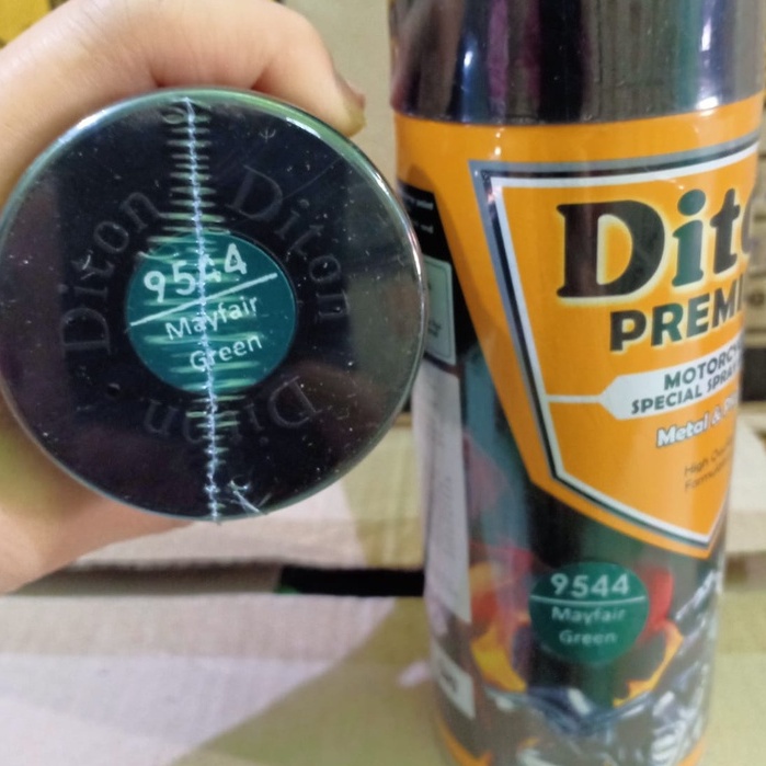 New DITON Premium METALLIC COLORS Pilok Pilox Cat Semprot 9544 MayFair Green / Hijau Metalik (400cc)