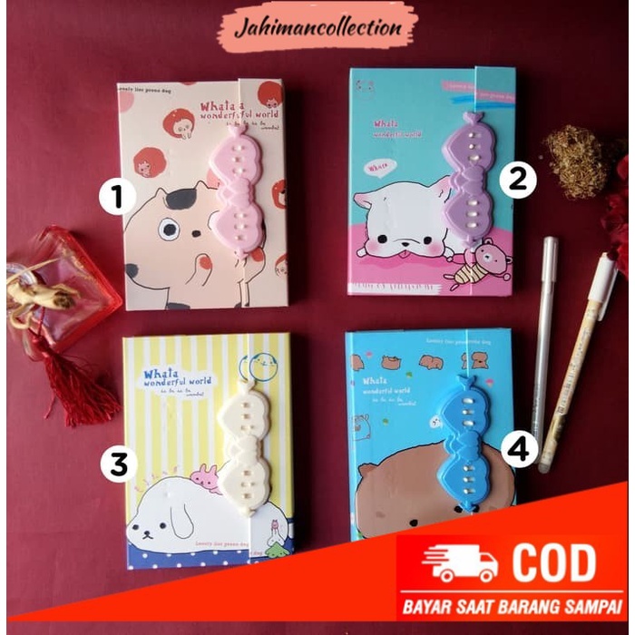 

✨ BISA COD ✨ Buku Diary dengan kunci / Buku Catatan / Notebook Fancy Code Love