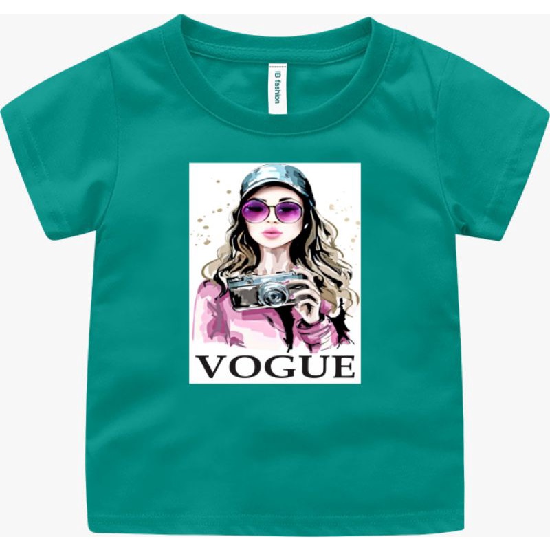 Kaos Anak Perempuan Vo9ue T shirt Anak Baju Oblong Anak Prempuan Umur 2 Sampai 10 Tahun