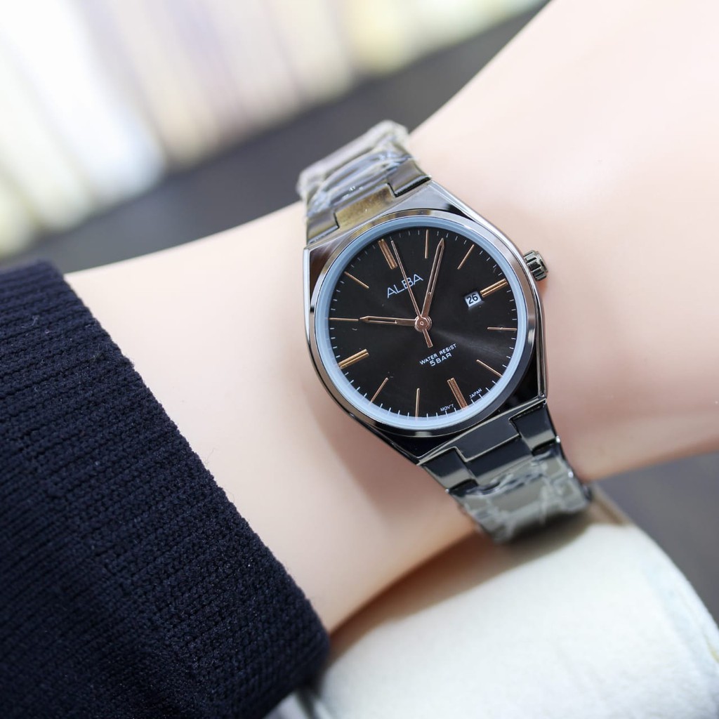 JAM TANGAN WANITA RANTAI ALBA TANGGAL