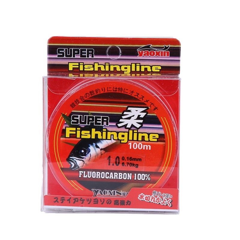 Senar Pancing Kuat Anti Kriting Fluorocarbon Line 4.0 Kekuatan Tarik 12Kg