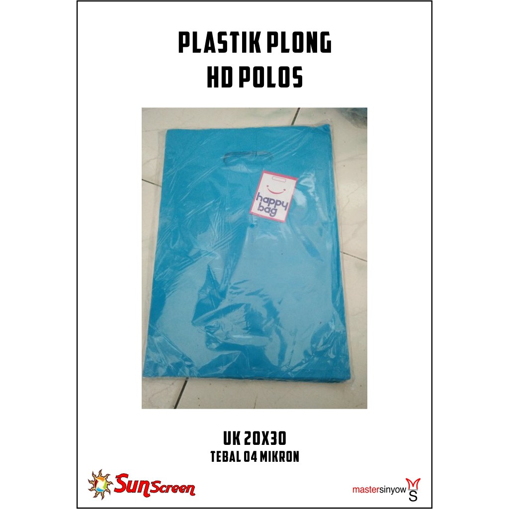 Plastik Packing Olshop Plong HD ukuran 20x30 Polos bisa COD