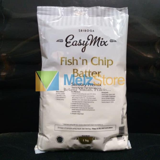 

UYQD TEPUNG PREMIX SRIBOGA EASYMIX FISH N CHIP BATTER 1KG 3AKS