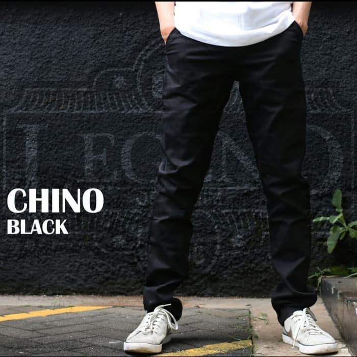  CELANA  CHINO  LOD HITAM CHINO  PANJANG LEGEND OF DENIM BLACK 