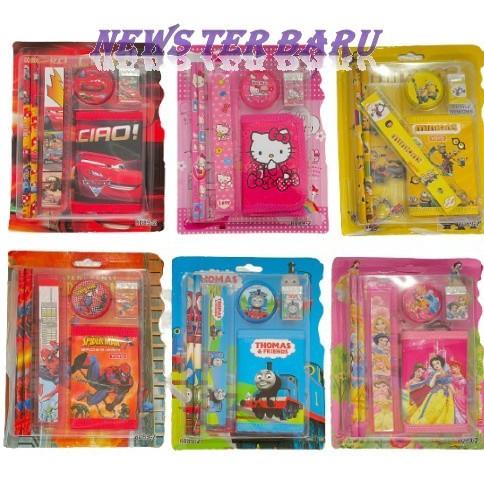 

LARIS* Set Pensil Pulpen Alat Tulis Sekolah Anak + Dompet Anak / Paket