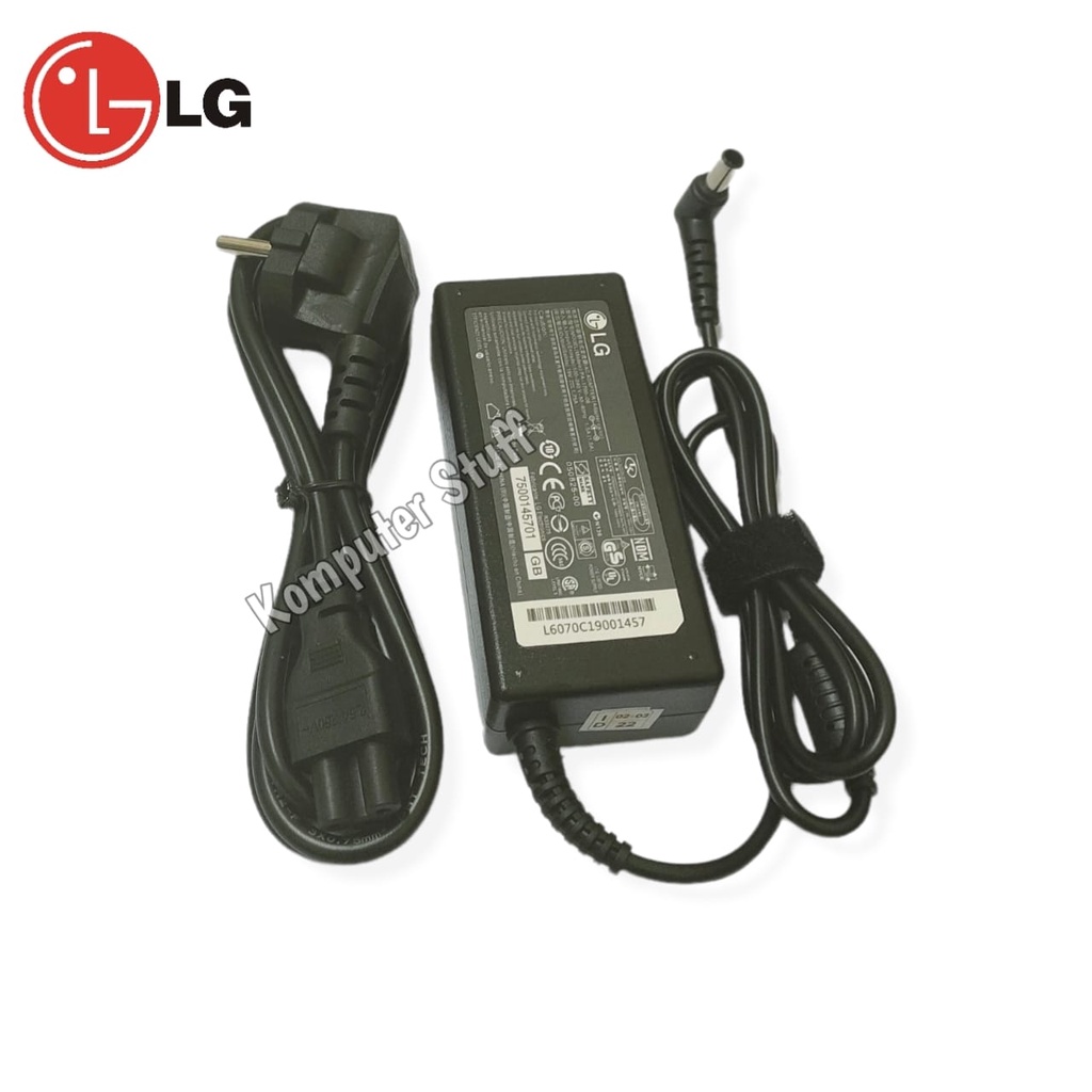 Adaptor Charger TV LED LCD / Monitor LG 19V 1.7A / 2.1A Bonus Kabel Power