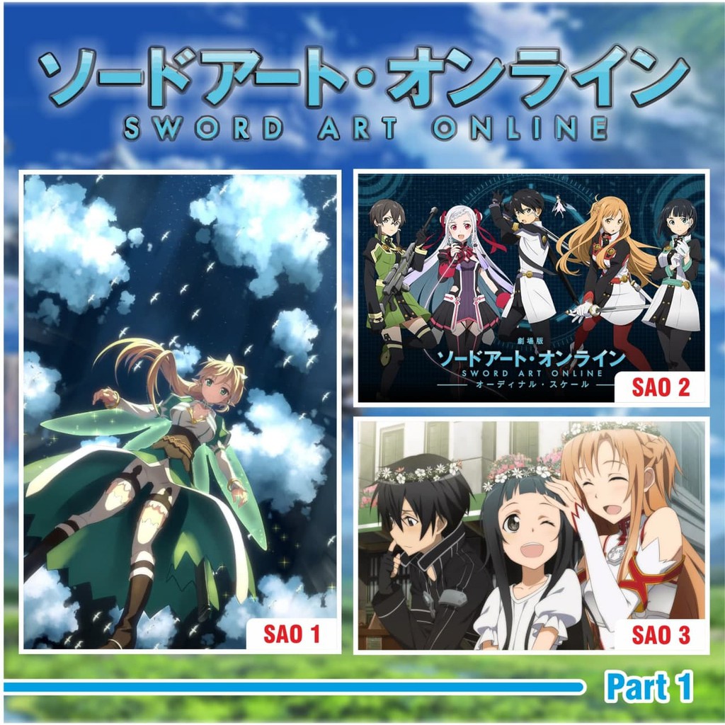 Jual POSTER ANIME SWORT ART ONLINE PART 1 | Shopee Indonesia