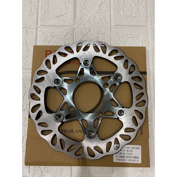 Piringan Cakram Disc ROTOR N166 Floting CNC 220mm Lubang 4 Front Disc Break Mio Beat Vario Jupiter Z MX Nouvo Scoopy Click Vario125 150 FOURSIX_46