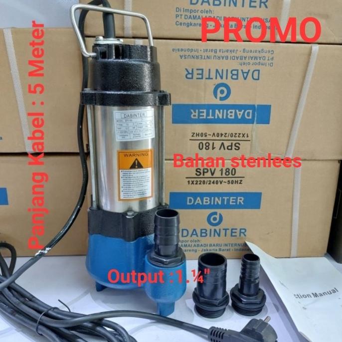 Produk Unggulan] Pompa Celup DABINTER SPV180 air Kotor 180 watt