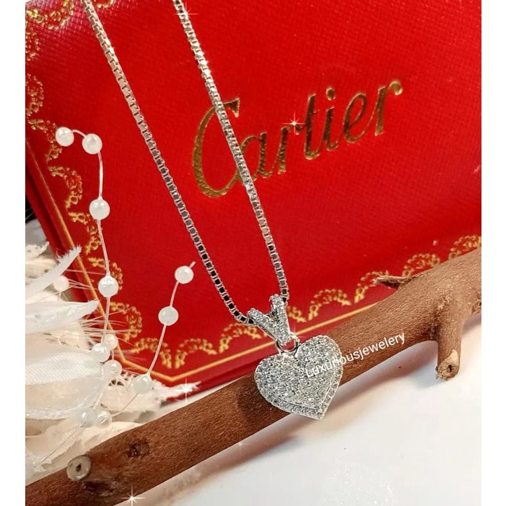 Luxuriousjewelery- Kalung love Replika Berlian Eropa