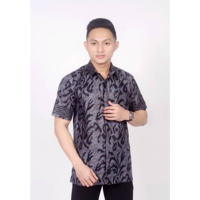 Kemeja batik NEW ABU