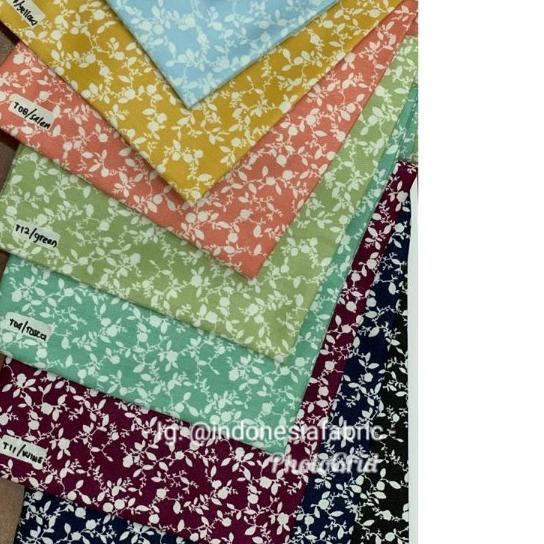 ❃ KAin Bahan Meteran KAtun Jepang Tokai Senko Motif Furano ♤