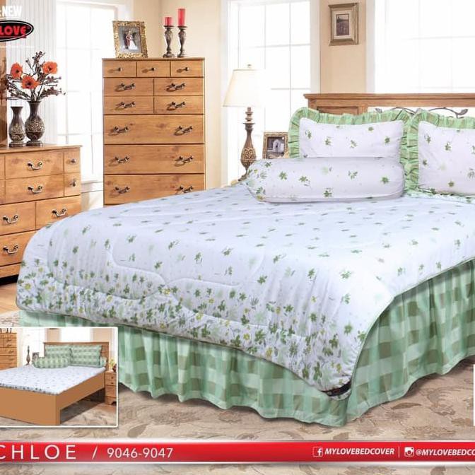 Sprei Sprei My Love King 180X200 Tinggi 30Cm Chloe / Seprai 180 X 200 New Arrival