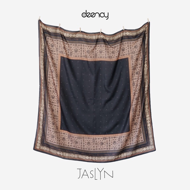 Deenay Jaslyn - Hijab Motif Warna Hitam