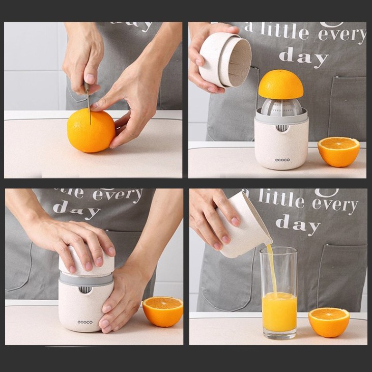 ECOCO Alat Peras Jeruk Orange Squeezer Peresan Jeruk Peras Manual Portable Hand Press Pestle Herb