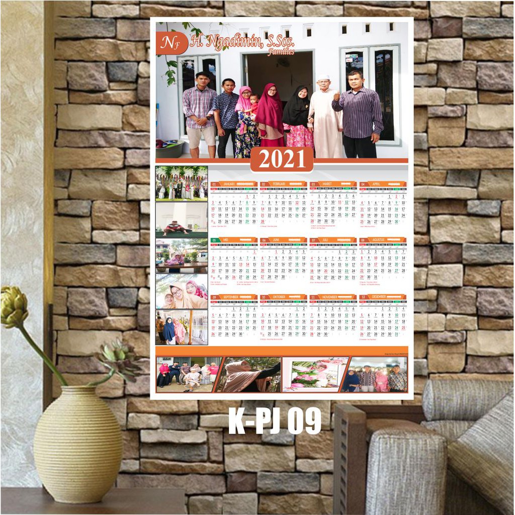 

MURAH!! Kalender Custom 2021, 1 lembar, bisa di isi 10 Foto, Kualitas Dijamin Bagus!!!
