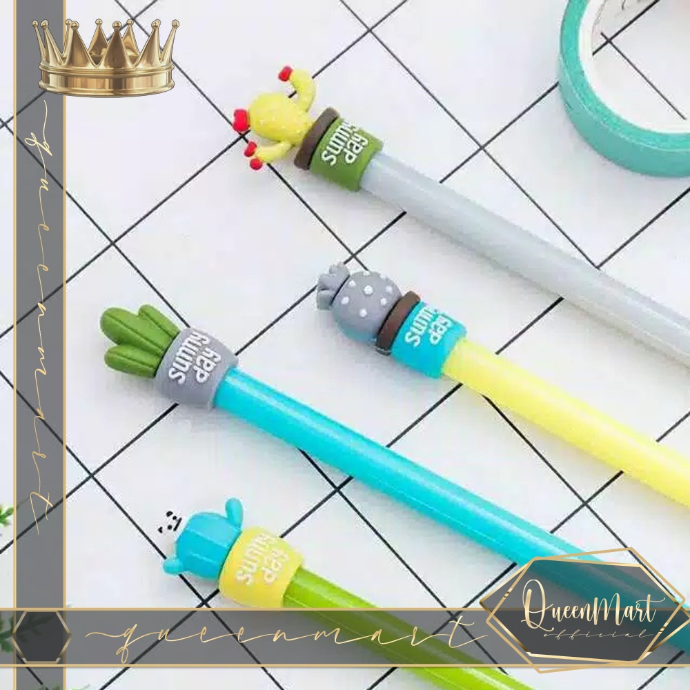 

QMART - Bolpoint / PENA motif KAKTUS Alat Kaktus Karakter Lucu