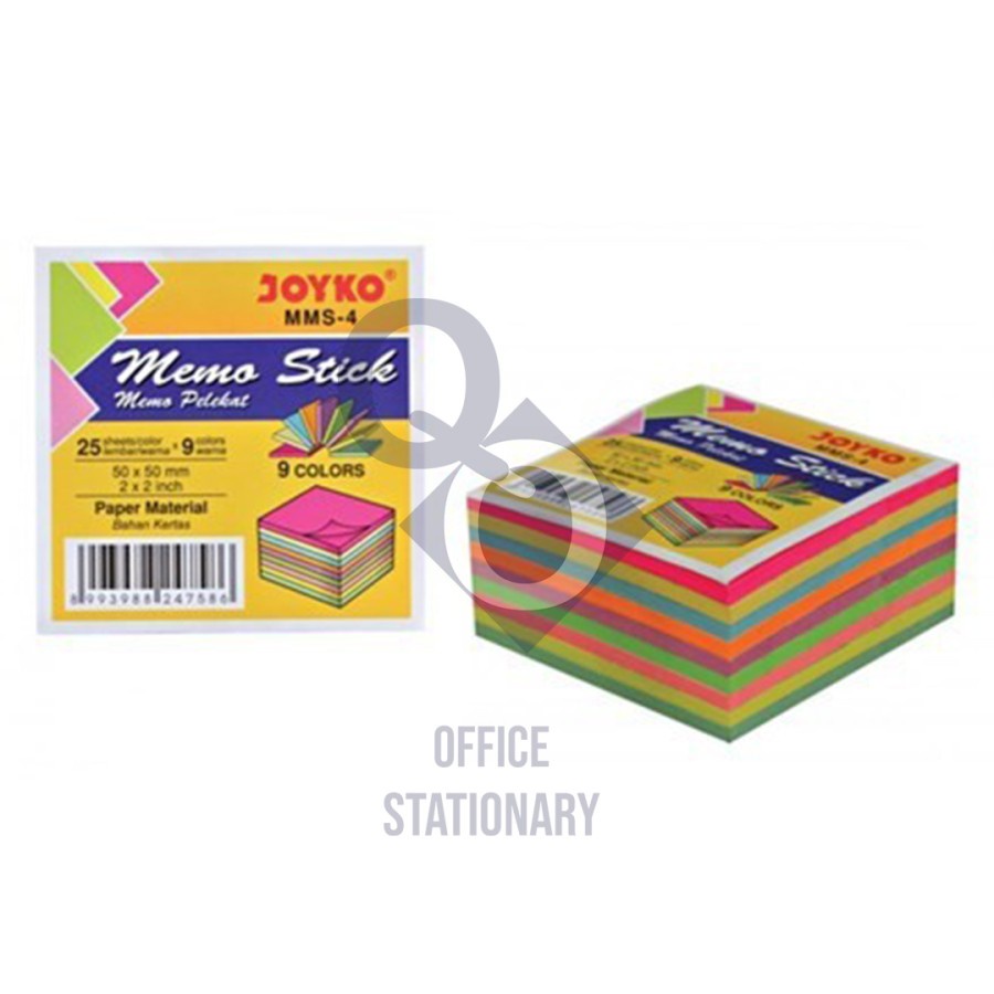 

Memo Sticky Notes Joyko MMS-4 - Kertas Memo Tempel Joyko