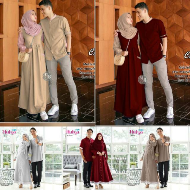 Hagia shopia Baju Couple Gamis Hagia