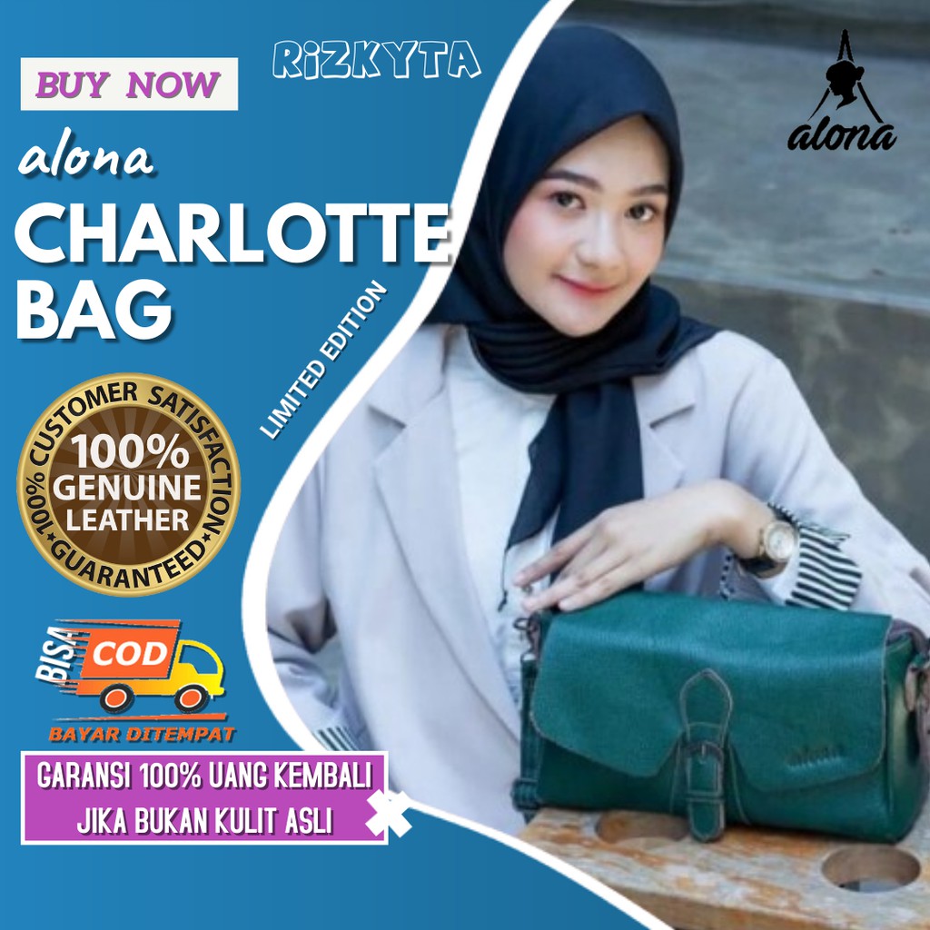 Tas Selempang Dada Slempang Bahu Slingbag Kulit Asli Fashion Branded Wanita Cewek Kekinian Terbaru