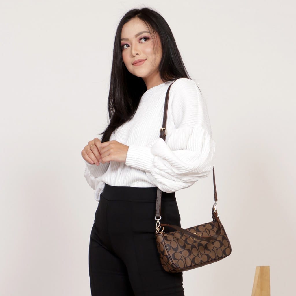 TERLARIS /// TAS WANITA SIGNATURE MINI C0ACH BAG /// TAS SLEMPANG WANITA IMPORT TERBARU/TOTE WANITA