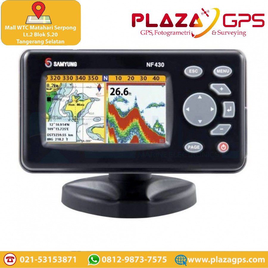 SAMYUNG NF430 GPS CHART PLOTTER FISH FINDER - BAHASA INDONESIA